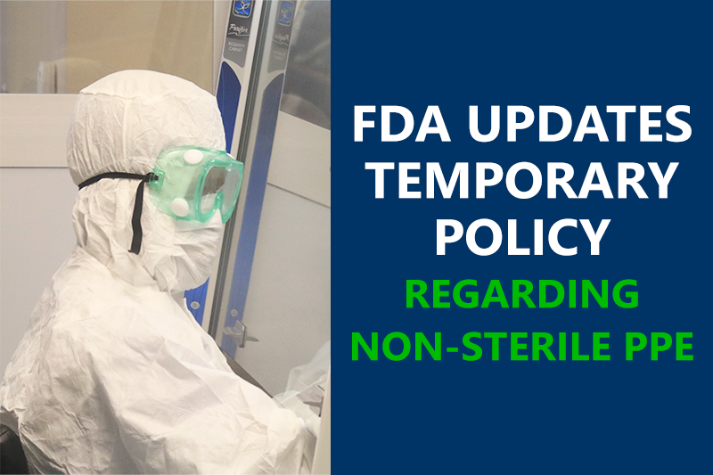 FDA Updates Temporary Policy Regarding PPE for Compounders