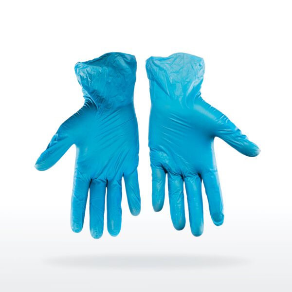 A pair of lab gloves.
