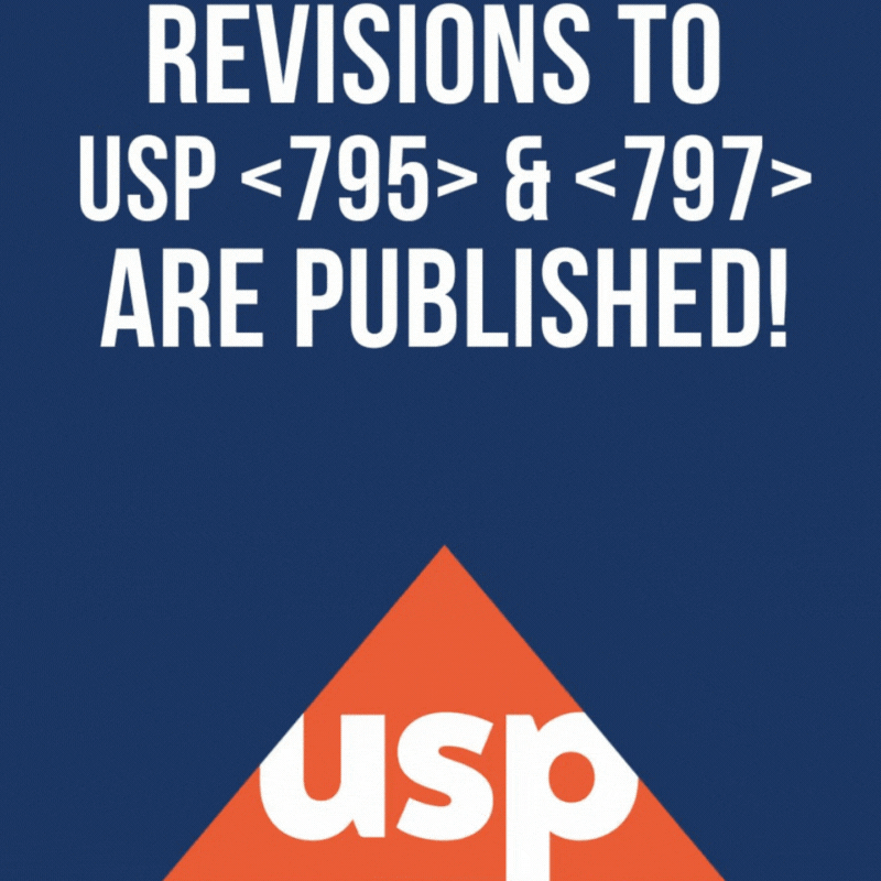 Revision to USP are published, Implement with EAGLE