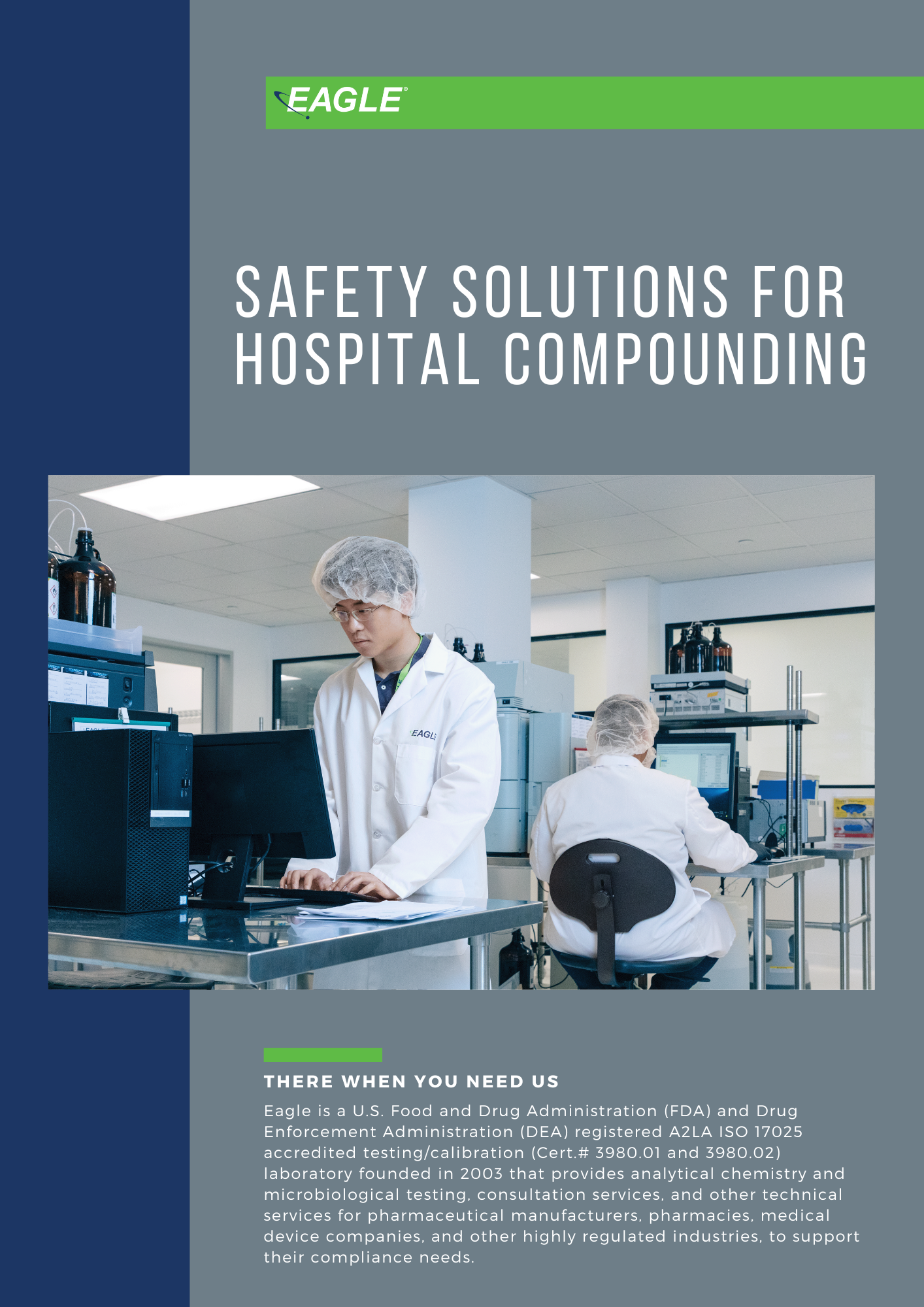 Eagle's Safety Solutions For Hospital Compounding cover page.