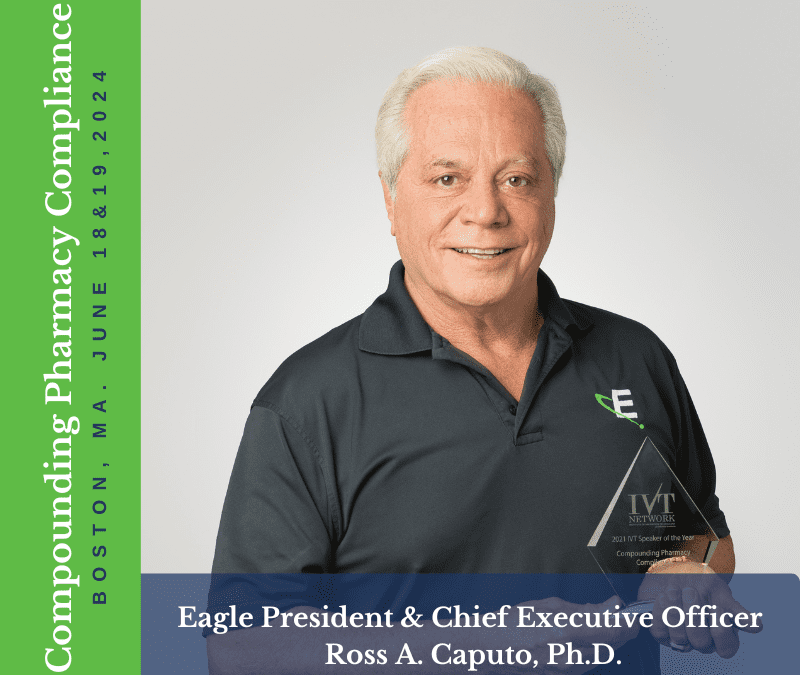 The 2021 IVT Speaker Of The Year, Eagle President & CEO Ross A. Caputo, Ph.D. is a featured speaker at CPC2024 in Boston, MA. CPC2024 takes place June 18 & 19.